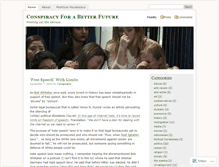Tablet Screenshot of conspiracyforabetterfuture.wordpress.com