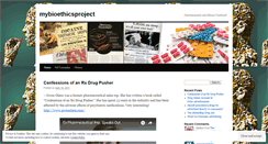 Desktop Screenshot of mybioethicsproject.wordpress.com