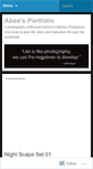 Mobile Screenshot of abeetiangsonphotography.wordpress.com