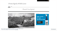 Desktop Screenshot of fromsyriawithlove.wordpress.com