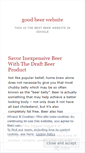 Mobile Screenshot of goodbeerwebsite.wordpress.com