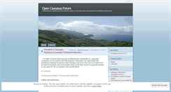 Desktop Screenshot of opencaucasus.wordpress.com