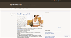 Desktop Screenshot of cryobankindia.wordpress.com