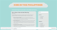 Desktop Screenshot of philippinejobfair.wordpress.com