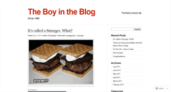 Desktop Screenshot of boyintheblog.wordpress.com