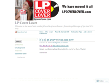 Tablet Screenshot of lpcoverlover.wordpress.com