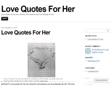 Tablet Screenshot of lovequotesforher1.wordpress.com