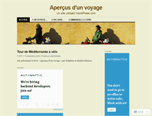 Tablet Screenshot of apercusdunvoyage.wordpress.com