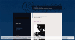 Desktop Screenshot of lasdoslunas.wordpress.com