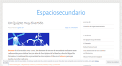 Desktop Screenshot of espaciosecundario.wordpress.com