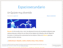 Tablet Screenshot of espaciosecundario.wordpress.com