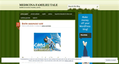 Desktop Screenshot of medicinafamiliei.wordpress.com