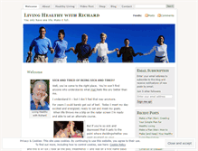 Tablet Screenshot of livinghealthywithrichard.wordpress.com