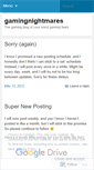 Mobile Screenshot of gamingnightmares.wordpress.com