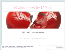 Tablet Screenshot of brokenheartedmom.wordpress.com