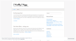 Desktop Screenshot of ihealthyihappy.wordpress.com