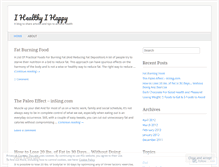 Tablet Screenshot of ihealthyihappy.wordpress.com