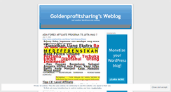 Desktop Screenshot of goldenprofitsharing.wordpress.com