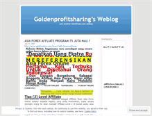 Tablet Screenshot of goldenprofitsharing.wordpress.com