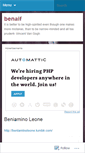 Mobile Screenshot of benaif.wordpress.com