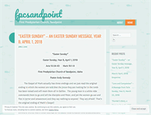 Tablet Screenshot of fpcsandpoint.wordpress.com