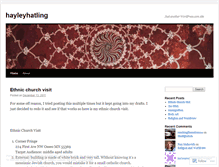 Tablet Screenshot of hayleyhatling.wordpress.com