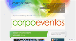 Desktop Screenshot of corpoeventos.wordpress.com