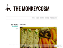 Tablet Screenshot of monkeycosm.wordpress.com