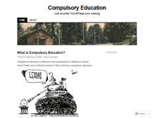 Tablet Screenshot of compulsoryeducation.wordpress.com