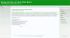 Desktop Screenshot of goganggreen.wordpress.com