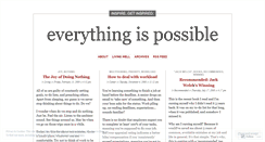 Desktop Screenshot of everythingispossible.wordpress.com