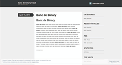 Desktop Screenshot of download.bancdebinaryfraud.wordpress.com