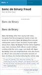 Mobile Screenshot of download.bancdebinaryfraud.wordpress.com