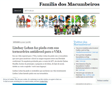 Tablet Screenshot of familiadosmacumbeiros.wordpress.com