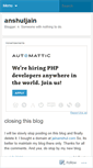 Mobile Screenshot of anshuljain.wordpress.com
