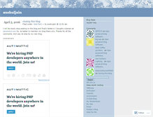 Tablet Screenshot of anshuljain.wordpress.com