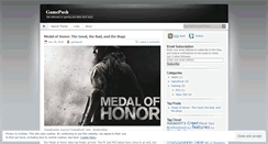 Desktop Screenshot of gamepush.wordpress.com
