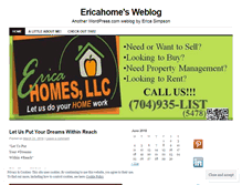 Tablet Screenshot of ericahomes.wordpress.com