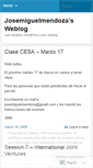Mobile Screenshot of josemiguelmendoza.wordpress.com