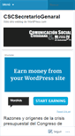 Mobile Screenshot of cscsecretariogeneral.wordpress.com