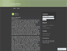 Tablet Screenshot of 40daysofpeace.wordpress.com