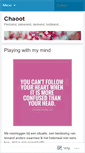 Mobile Screenshot of chaoot.wordpress.com