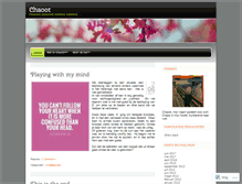 Tablet Screenshot of chaoot.wordpress.com