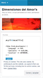 Mobile Screenshot of dimensionesdelamor.wordpress.com