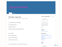 Tablet Screenshot of camscams.wordpress.com