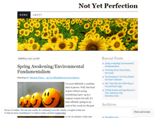 Tablet Screenshot of notyetperfection.wordpress.com