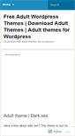 Mobile Screenshot of adultwordpresstheme.wordpress.com