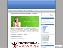 Tablet Screenshot of blognutritionalcoaching.wordpress.com