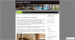 Desktop Screenshot of amenajarideinterioare.wordpress.com