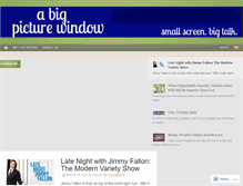 Tablet Screenshot of abigpicturewindow.wordpress.com